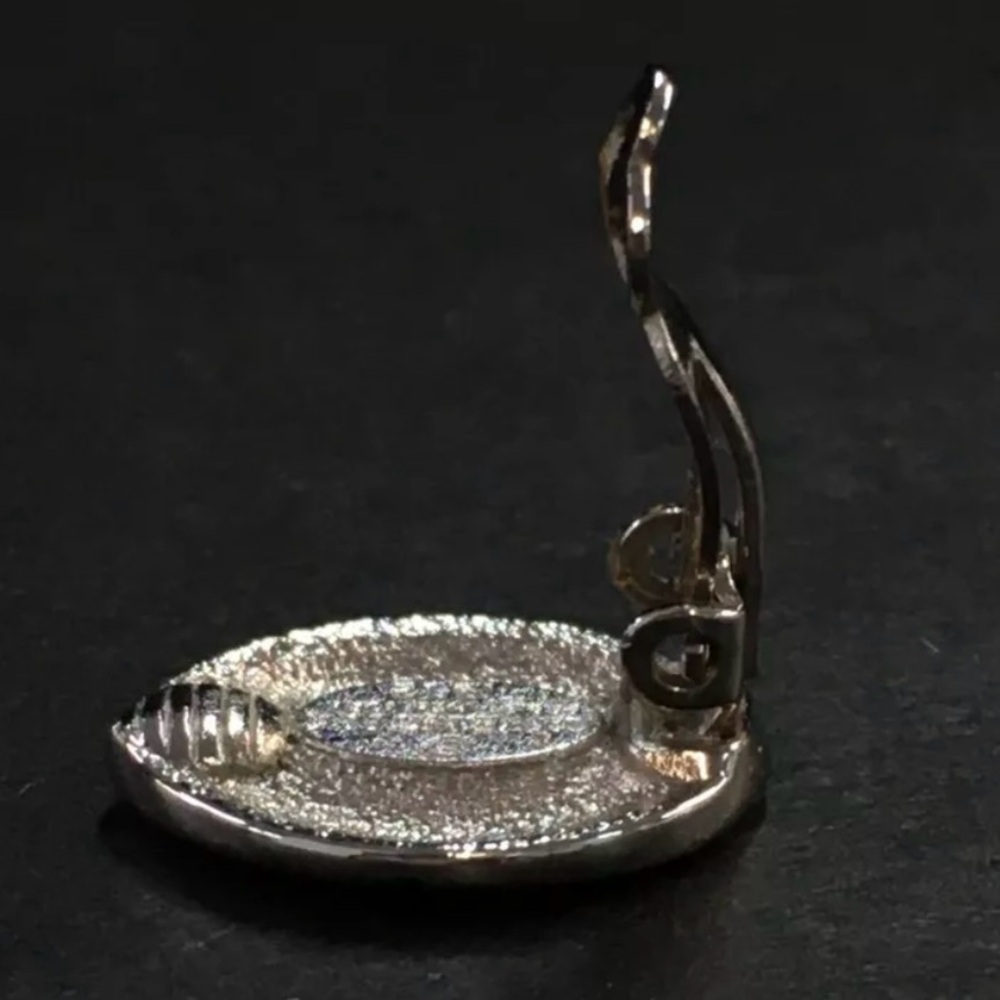 Givenchy Vintage Rhinestone Clip-on Earrings - Picture 6 of 7